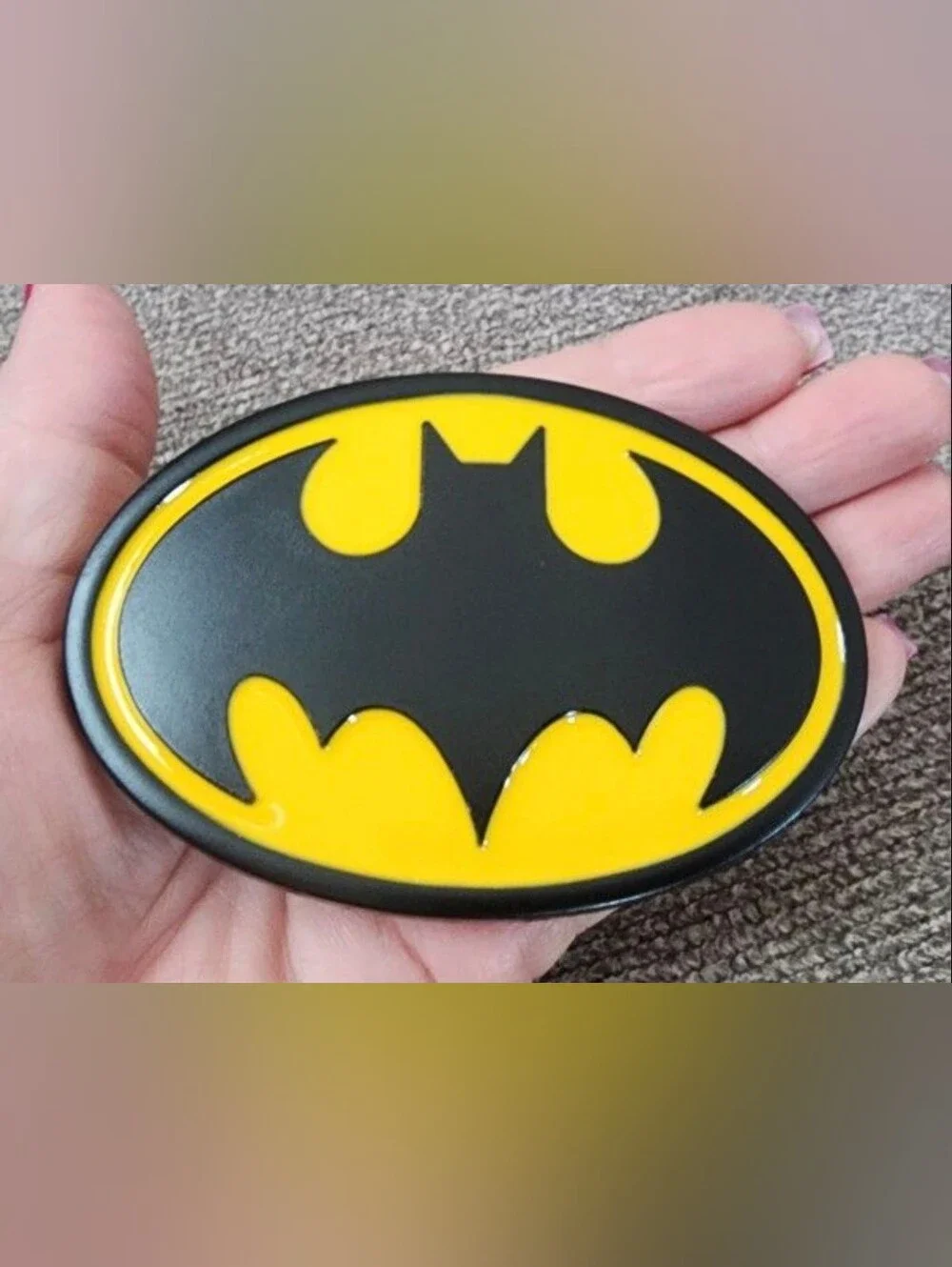 New Batman Oval Belt Buckle 3.93